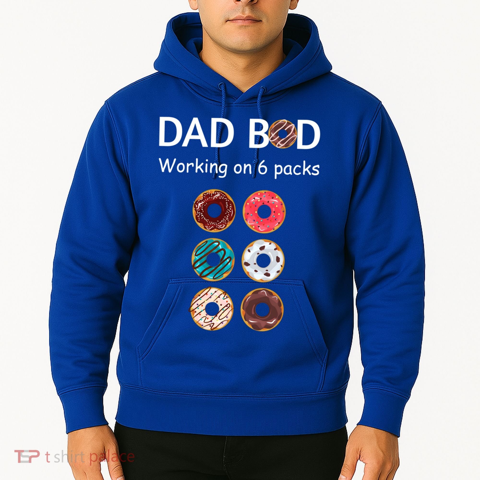 Fun Holiday Funny Donut Dad Bod Working On Six 6 Packs Meaningful Gift Hoodie