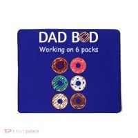 Fun Holiday Funny Donut Dad Bod Working On Six 6 Packs Meaningful Gift Mousepad thumb 0