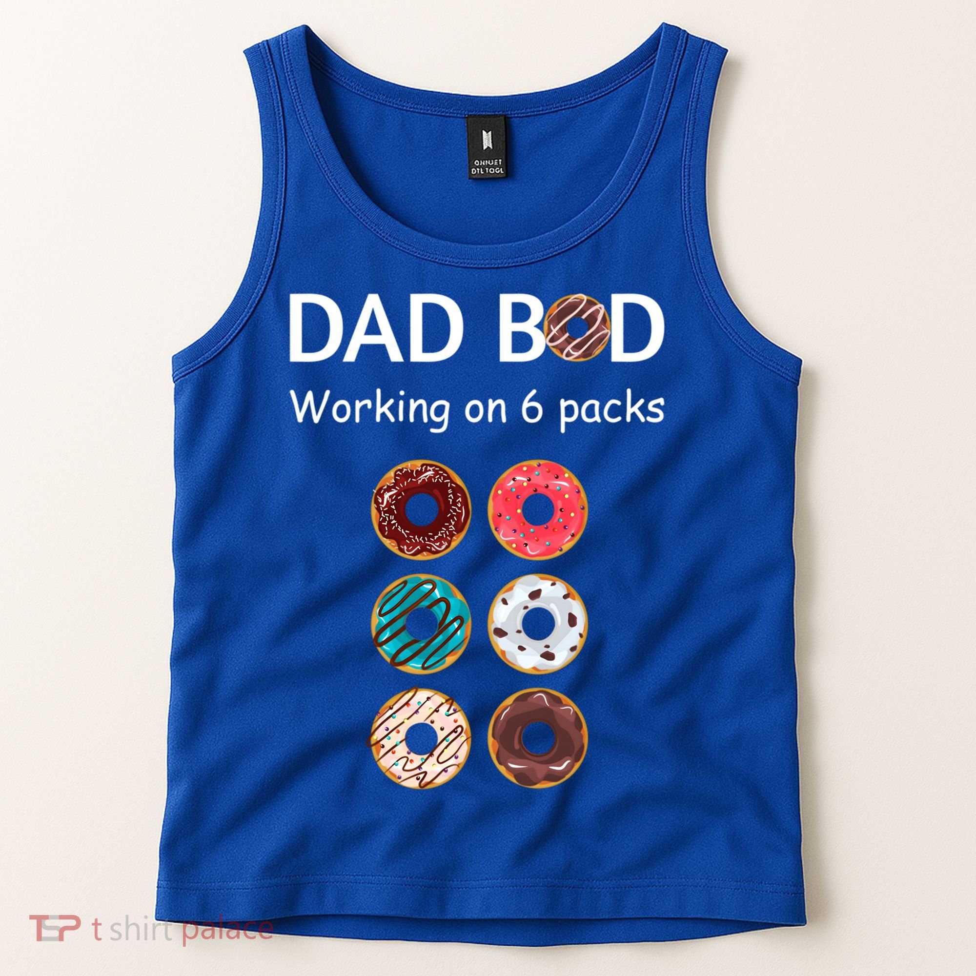Fun Holiday Funny Donut Dad Bod Working On Six 6 Packs Meaningful Gift Tank Top