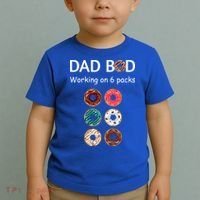 Fun Holiday Funny Donut Dad Bod Working On Six 6 Packs Meaningful Gift Toddler T-Shirt thumb 2