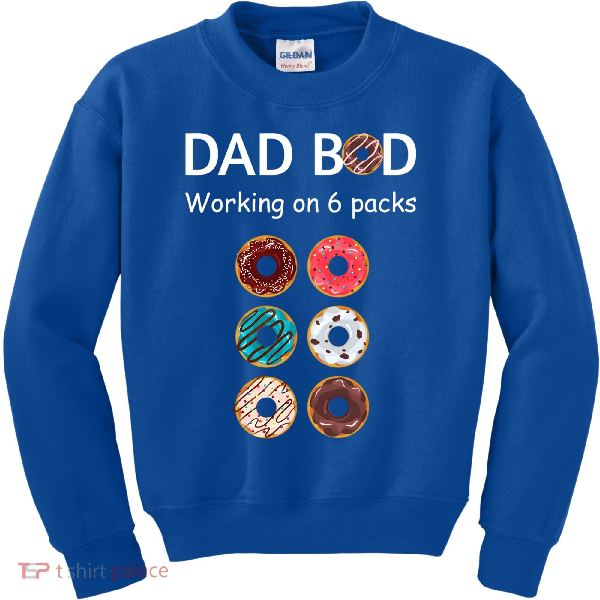Fun Holiday Funny Donut Dad Bod Working On Six 6 Packs Meaningful Gift Kids Sweatshirt