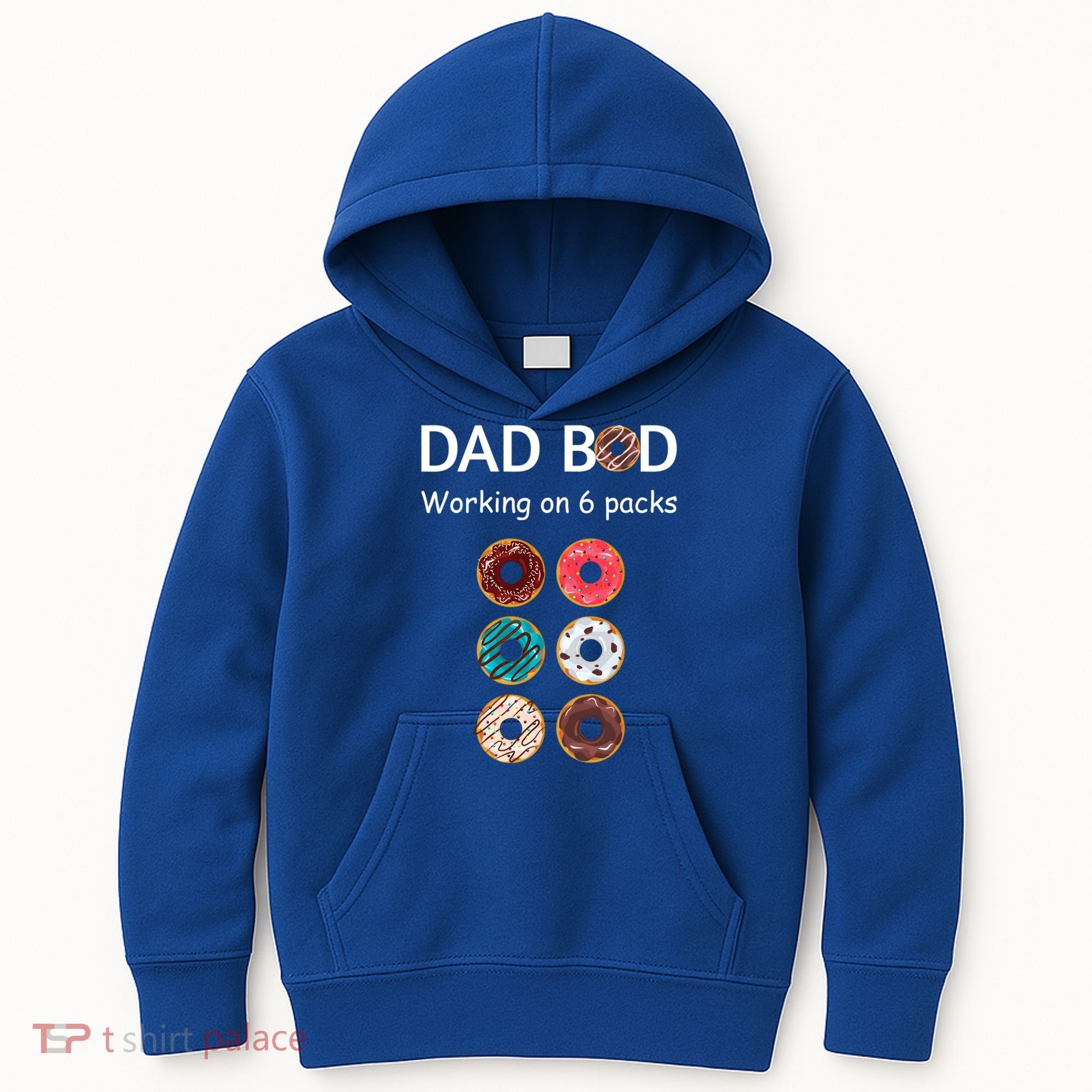 Fun Holiday Funny Donut Dad Bod Working On Six 6 Packs Meaningful Gift Kids Hoodie