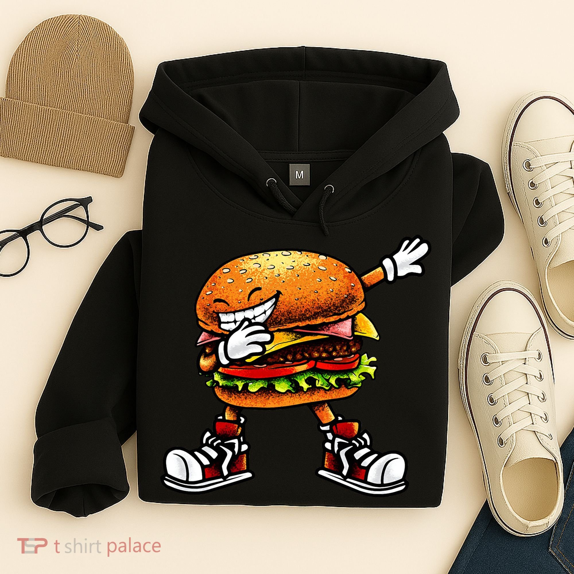 Funny Hamburger For Men Women Cheeseburger Fast Food Hoodie