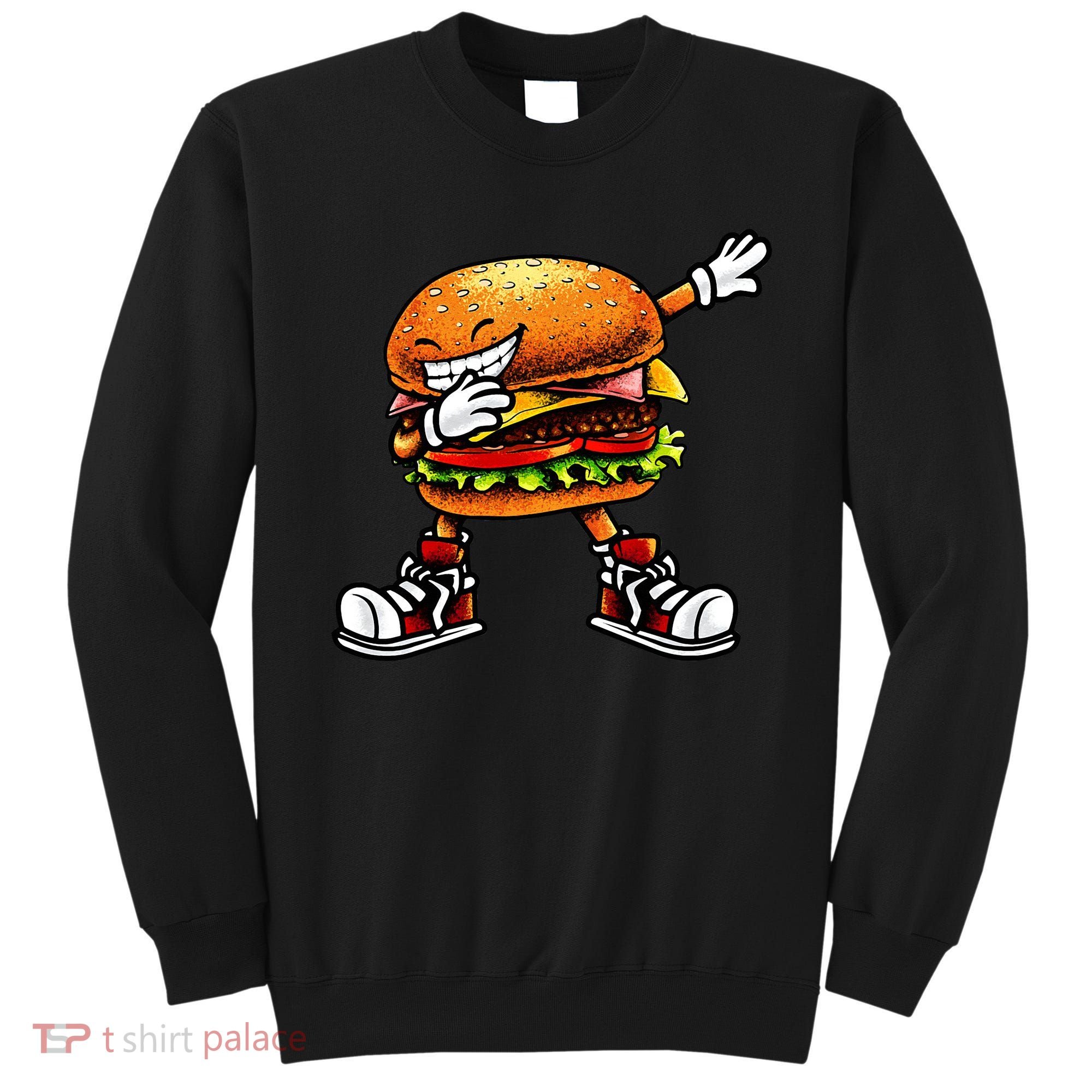 Funny Hamburger For Men Women Cheeseburger Fast Food Sweatshirt