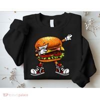 Funny Hamburger For Men Women Cheeseburger Fast Food Sweatshirt thumb 2
