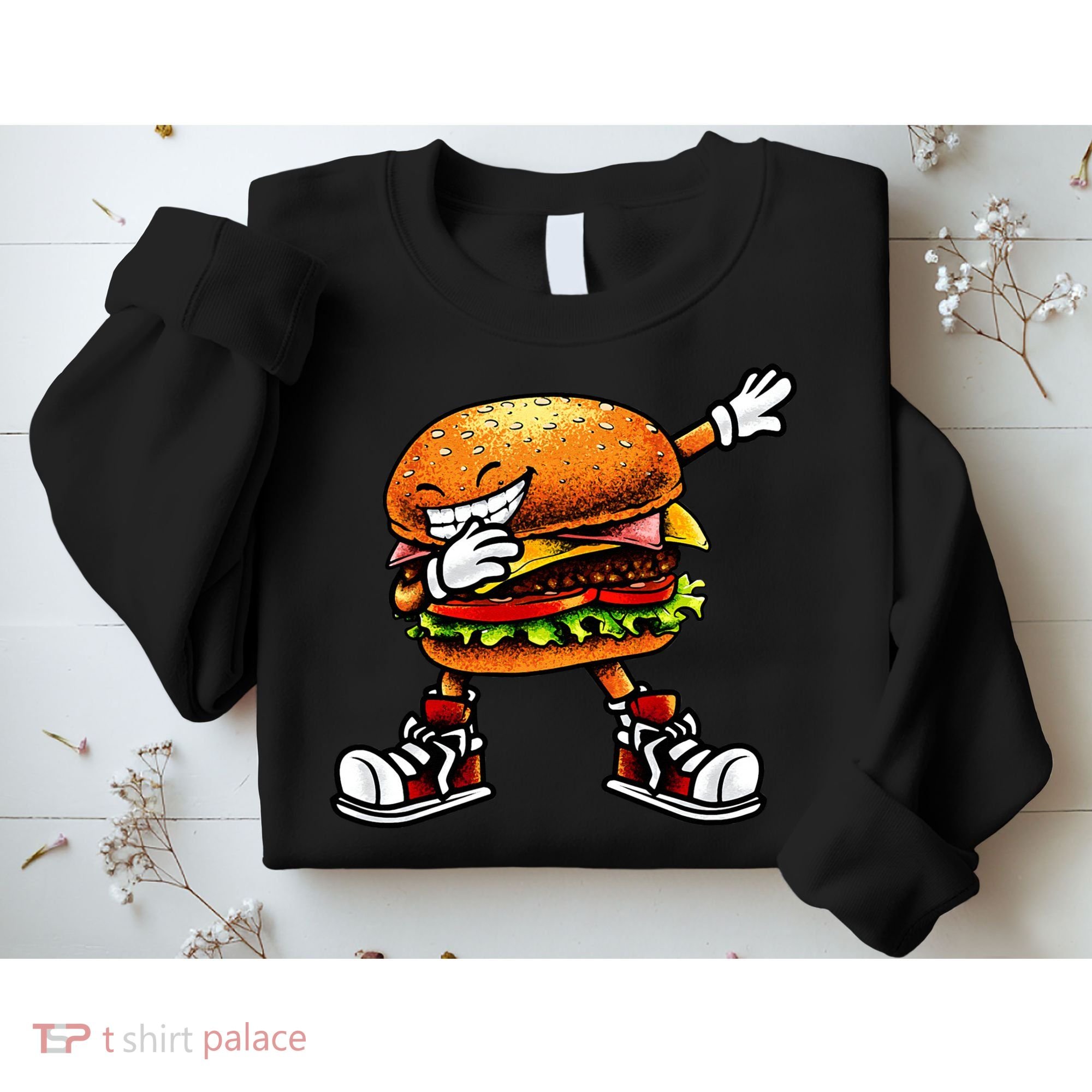 Funny Hamburger For Men Women Cheeseburger Fast Food Sweatshirt