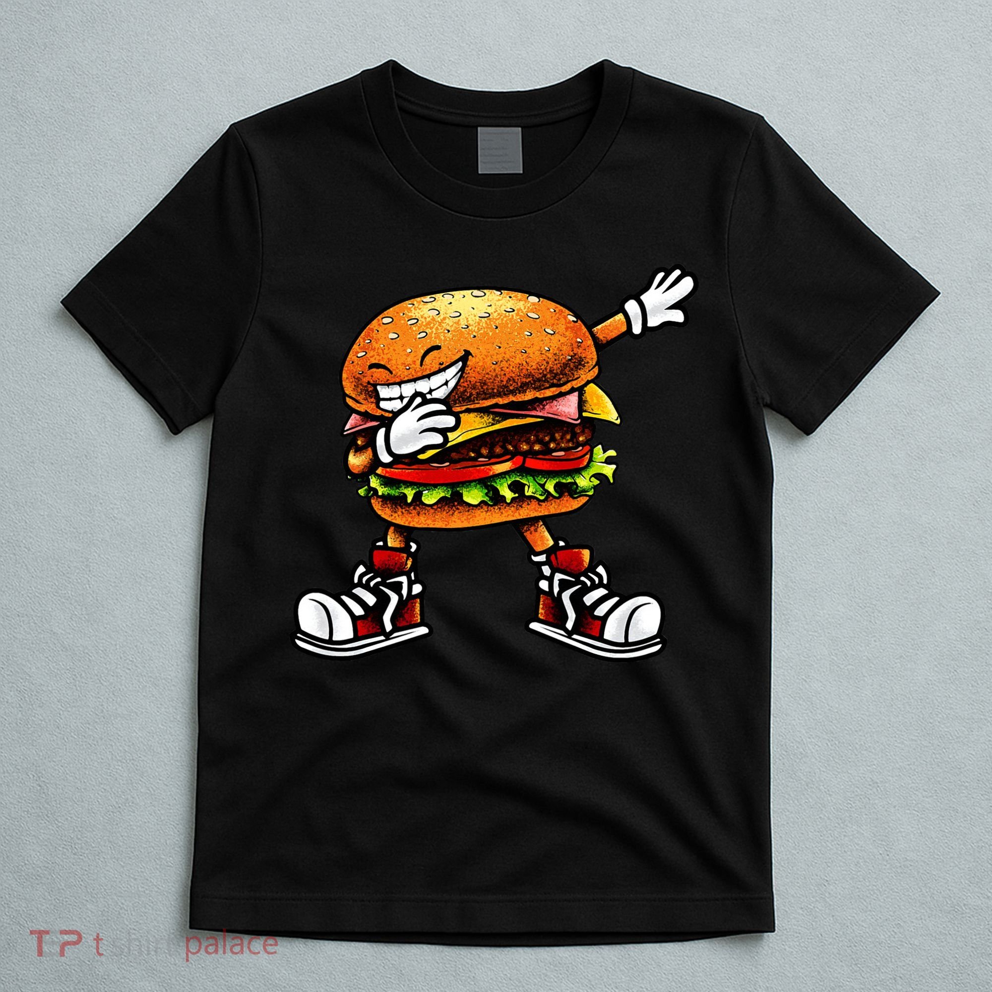 Funny Hamburger For Men Women Cheeseburger Fast Food T-Shirt