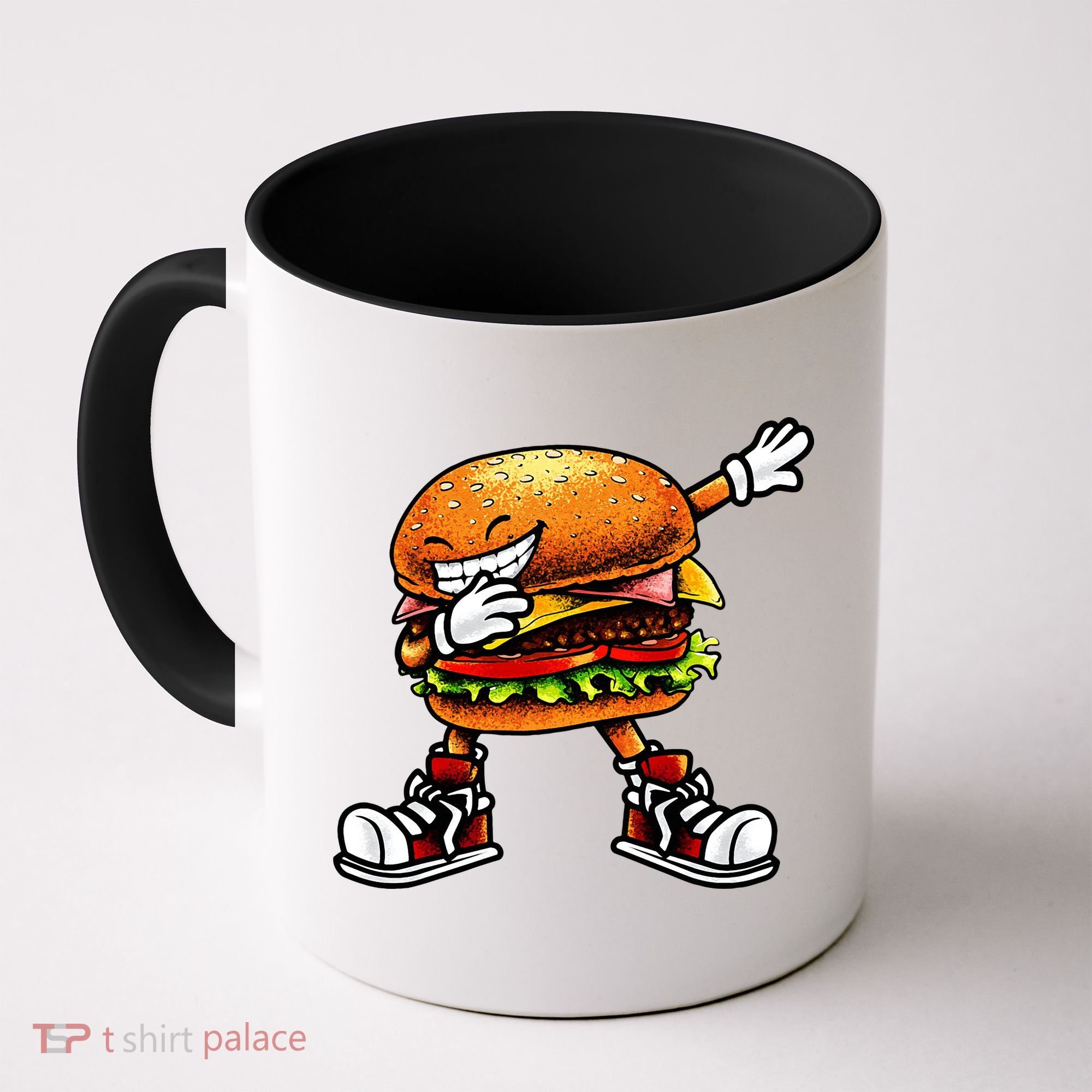 Funny Hamburger For Men Women Cheeseburger Fast Food Coffee Mug
