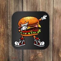 Funny Hamburger For Men Women Cheeseburger Fast Food Coaster thumb 0