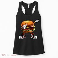 Funny Hamburger For Men Women Cheeseburger Fast Food Women's Tank Top thumb 0