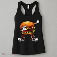 Funny Hamburger For Men Women Cheeseburger Fast Food Women's Tank Top thumb 3