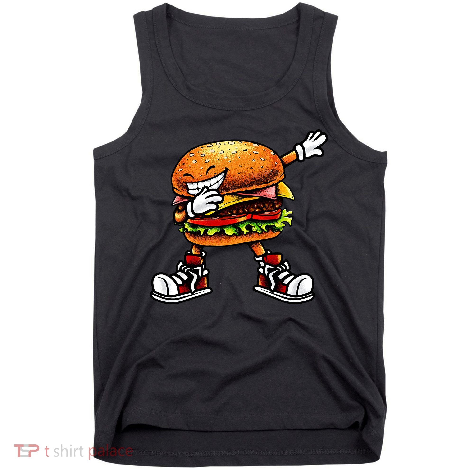 Funny Hamburger For Men Women Cheeseburger Fast Food Tank Top