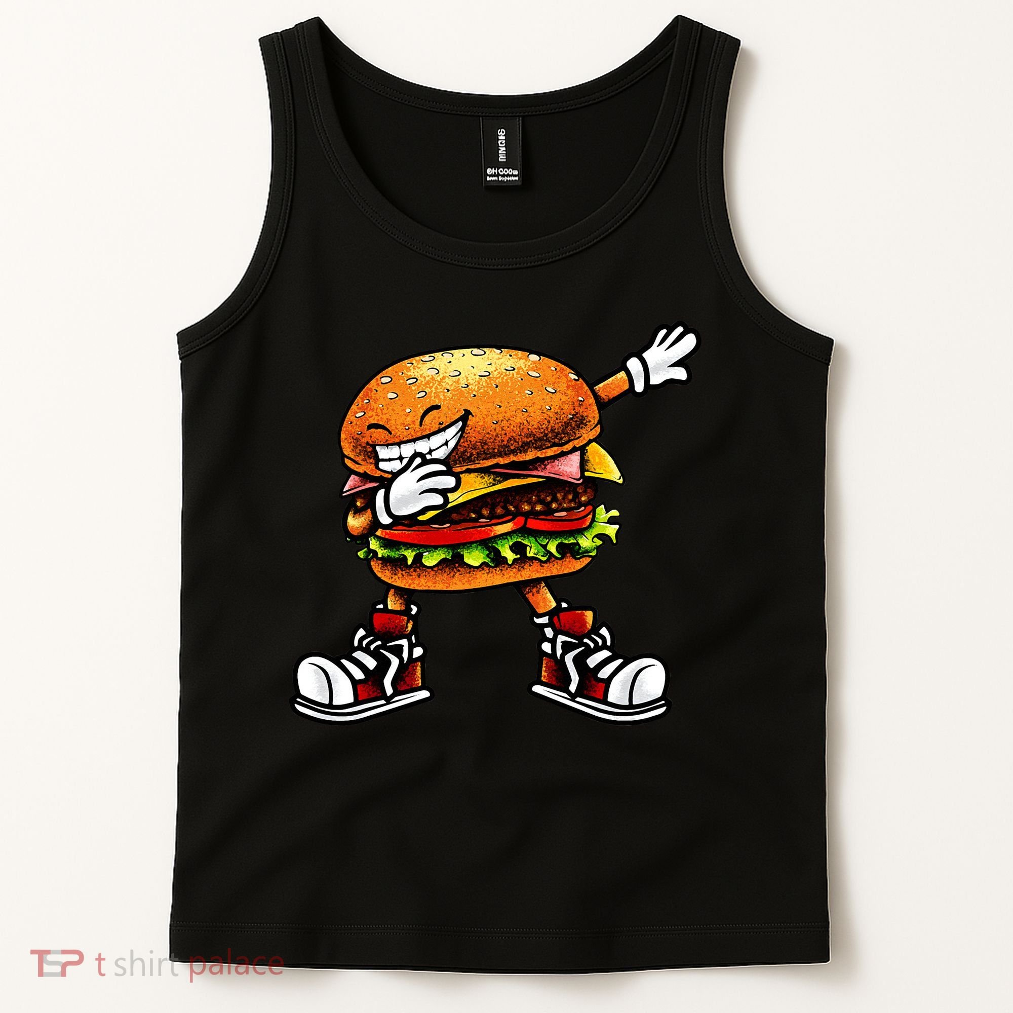Funny Hamburger For Men Women Cheeseburger Fast Food Tank Top
