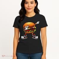 Funny Hamburger For Men Women Cheeseburger Fast Food Women's T-Shirt thumb 4