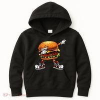Funny Hamburger For Men Women Cheeseburger Fast Food Kids Hoodie thumb 0