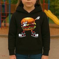 Funny Hamburger For Men Women Cheeseburger Fast Food Kids Hoodie thumb 3