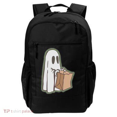 Funny Halloween Ghost with Candy Bag Backpack