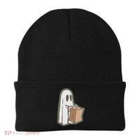 Funny Halloween Ghost with Candy Bag Beanie thumb 0