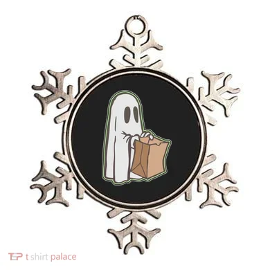 Funny Halloween Ghost with Candy Bag Ornament