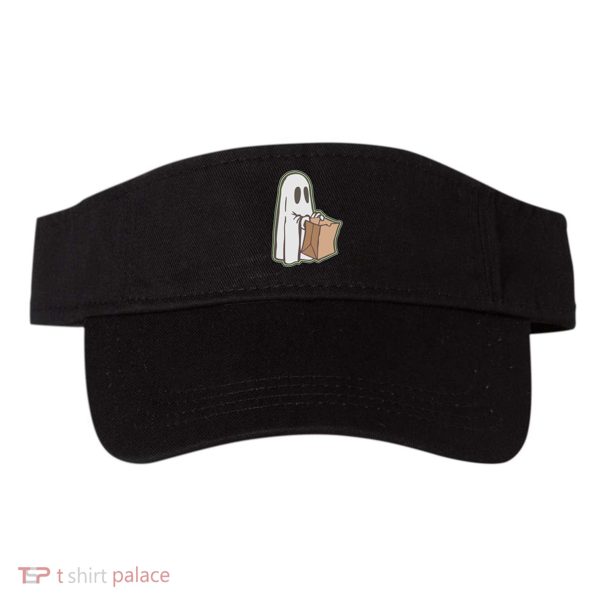 Funny Halloween Ghost with Candy Bag Visor