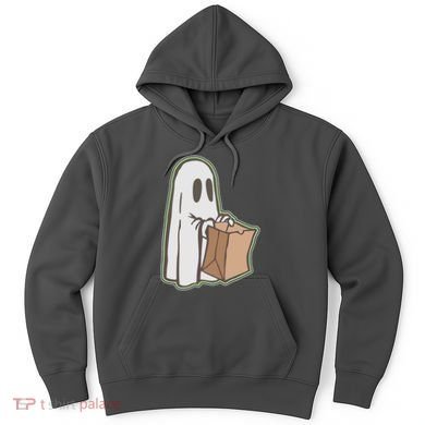 Funny Halloween Ghost with Candy Bag Hoodie