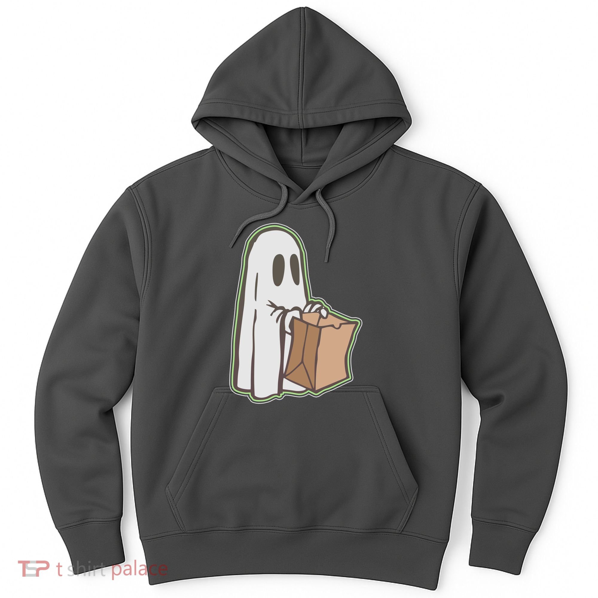 Funny Halloween Ghost with Candy Bag Hoodie