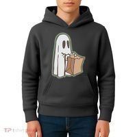 Funny Halloween Ghost with Candy Bag Kids Hoodie thumb 4