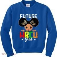 Future HBCU Grad Graduation HBCU Future College Student Kids Sweatshirt thumb 0