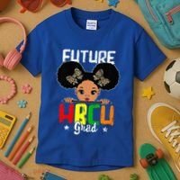 Future HBCU Grad Graduation HBCU Future College Student Kids T-Shirt thumb 3