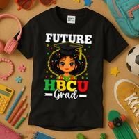 Future HBCU Grad Black History African American Kids T-Shirt thumb 3