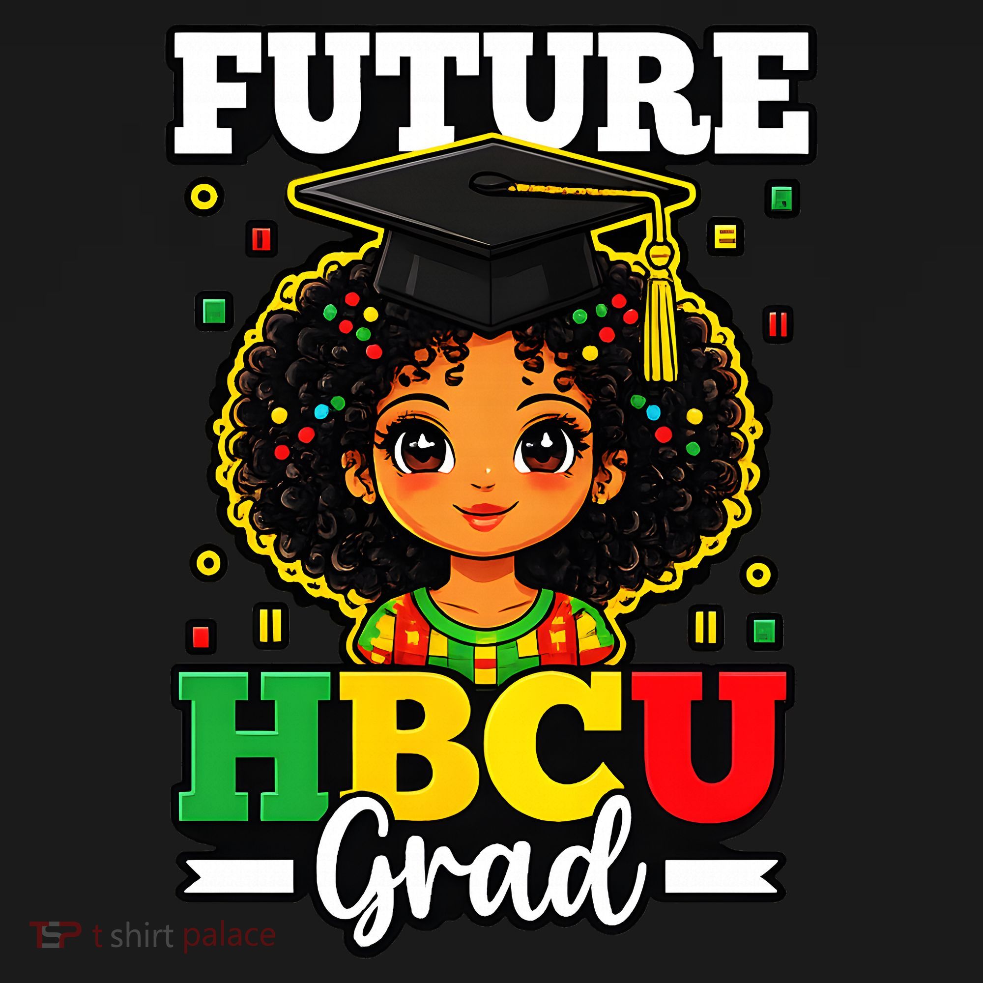 Future HBCU Grad Black History African American Kids T-Shirt