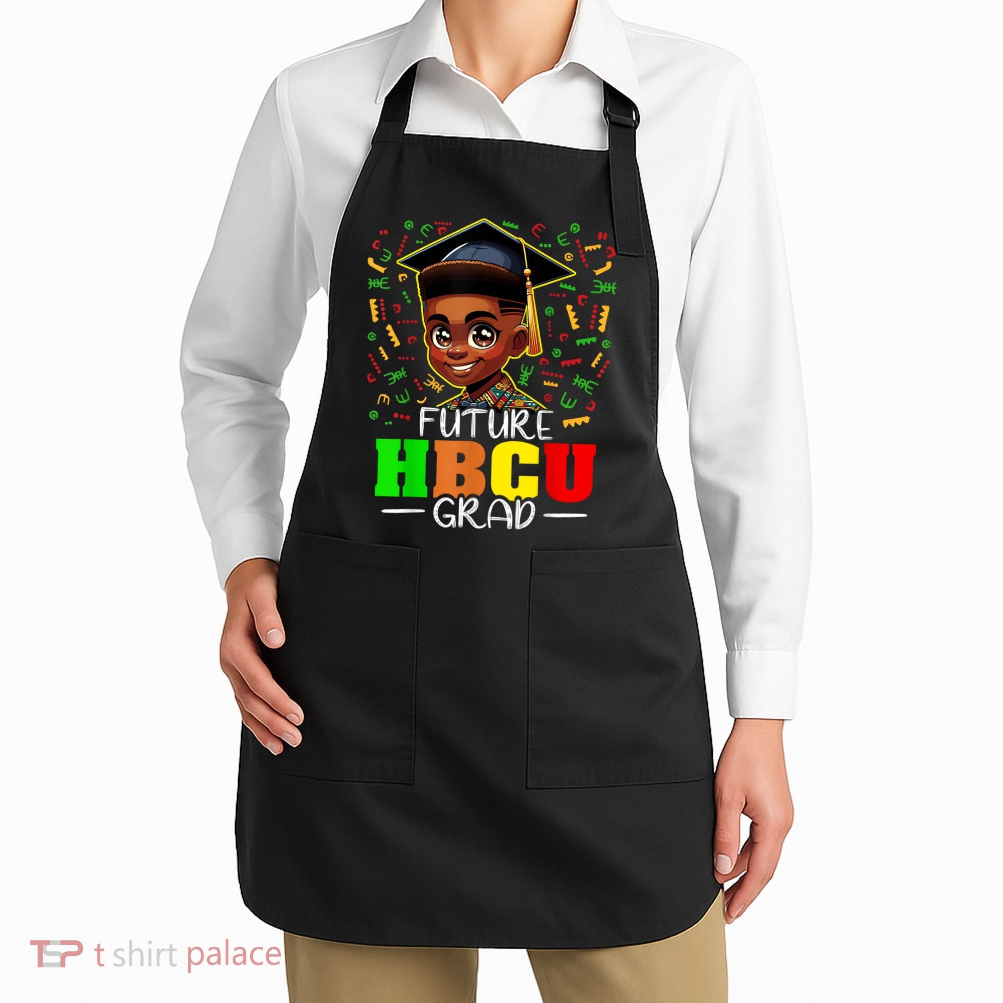Future Hbcu Graduation Black Boy Grad Hbcu Apron