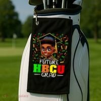 Future Hbcu Graduation Black Boy Grad Hbcu Golf Towel thumb 2