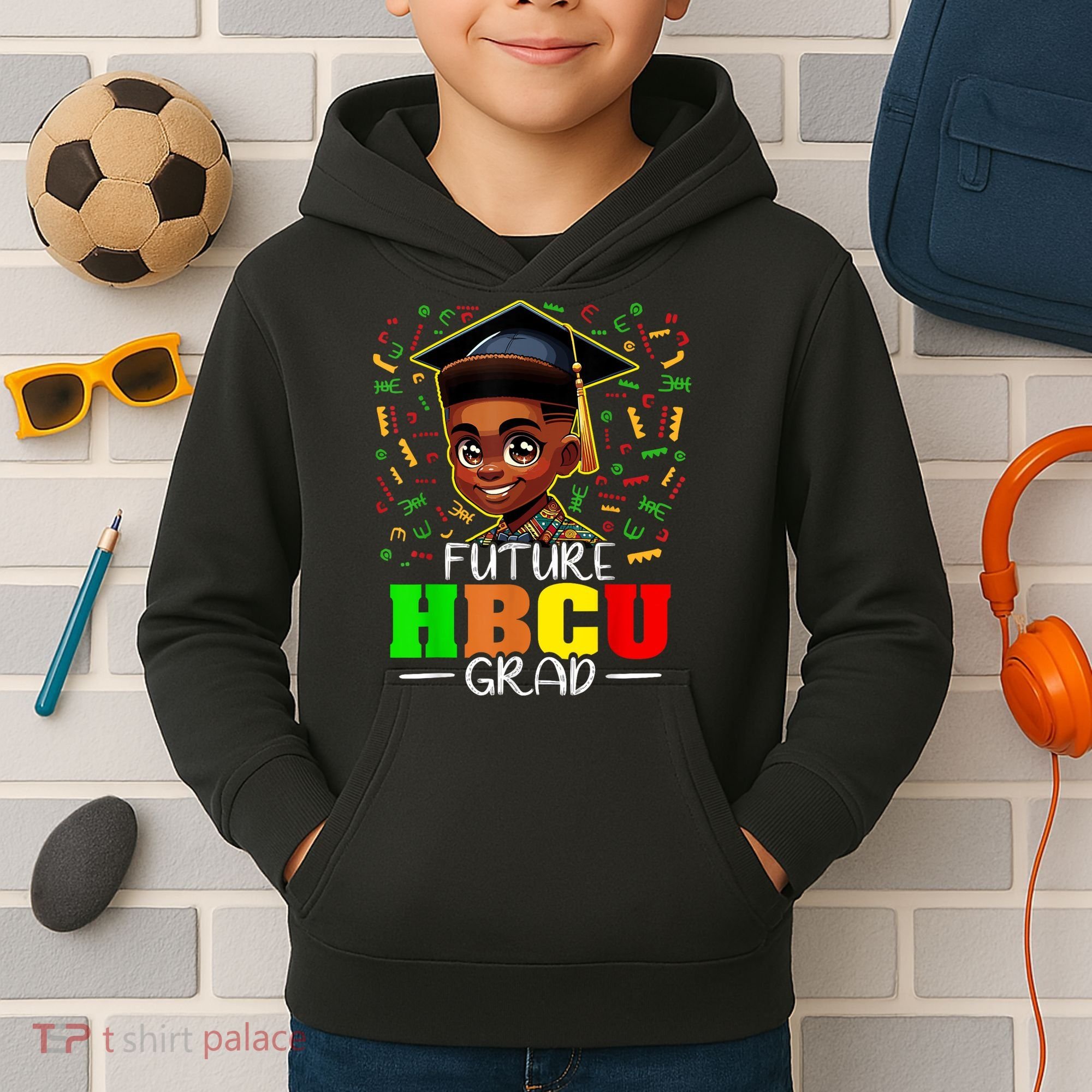 Future Hbcu Graduation Black Boy Grad Hbcu Kids Hoodie