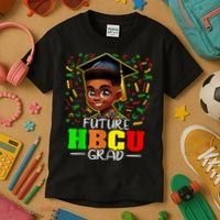 Future Hbcu Graduation Black Boy Grad Hbcu Kids T-Shirt thumb 3