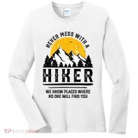 Funny Hiker Gift Hiking Lover Outdoor Quote Women's Long Sleeve Shirt thumb 0