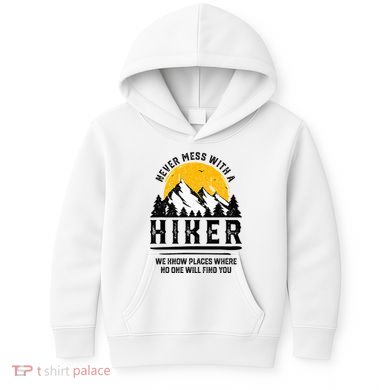 Funny Hiker Gift Hiking Lover Outdoor Quote Kids Hoodie