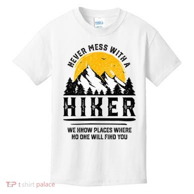 Funny Hiker Gift Hiking Lover Outdoor Quote Kids T-Shirt