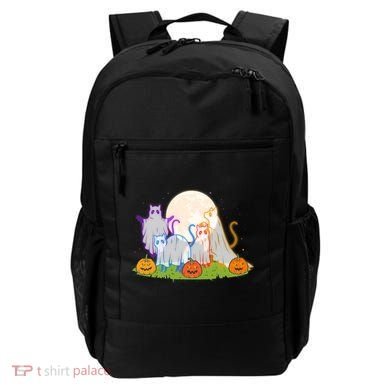Funny Halloween Ghost Cats Backpack