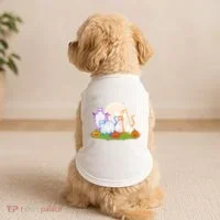 Funny Halloween Ghost Cats Doggie Tank thumb 2