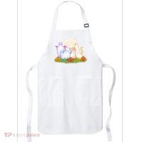Funny Halloween Ghost Cats Apron thumb 0
