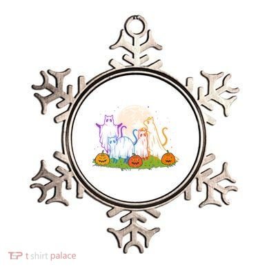 Funny Halloween Ghost Cats Ornament