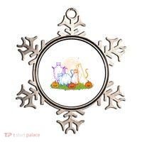 Funny Halloween Ghost Cats Ornament thumb 0