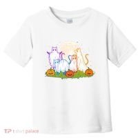 Funny Halloween Ghost Cats Toddler T-Shirt thumb 0
