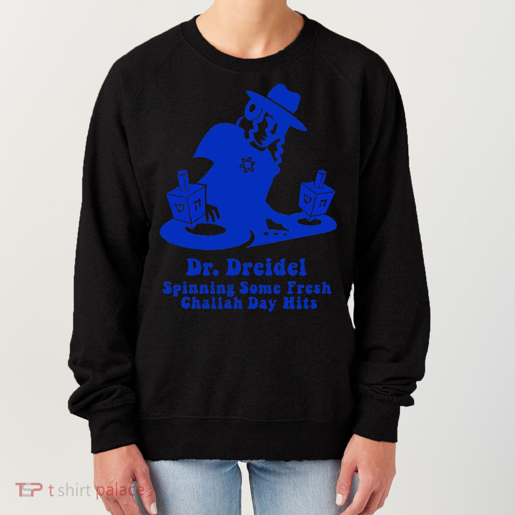 Funny Hanukkah Gift Chanukah DJ Dr. Dreidel Party  Women's Sweatshirt