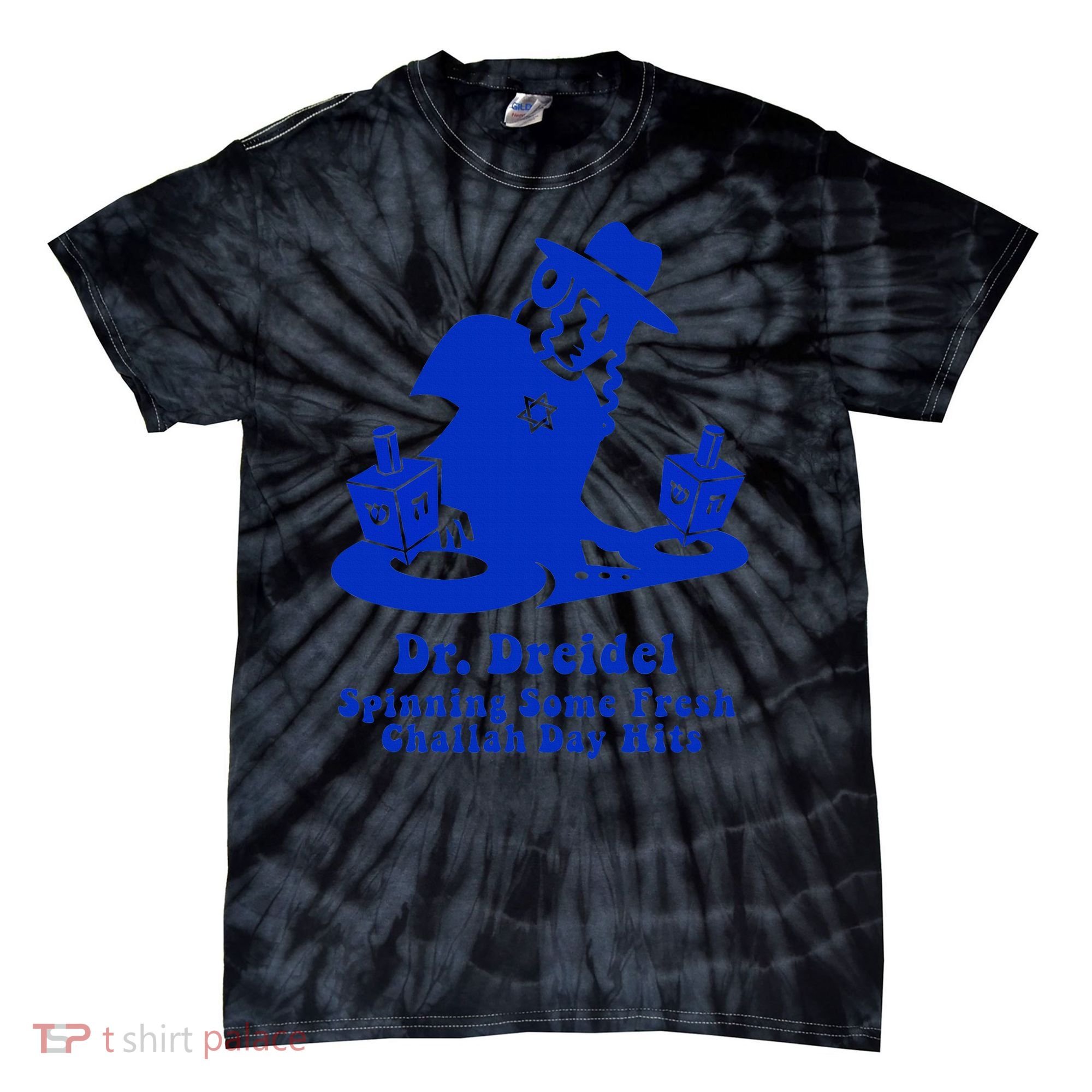 Funny Hanukkah Gift Chanukah DJ Dr. Dreidel Party  Tie-Dye T-Shirt