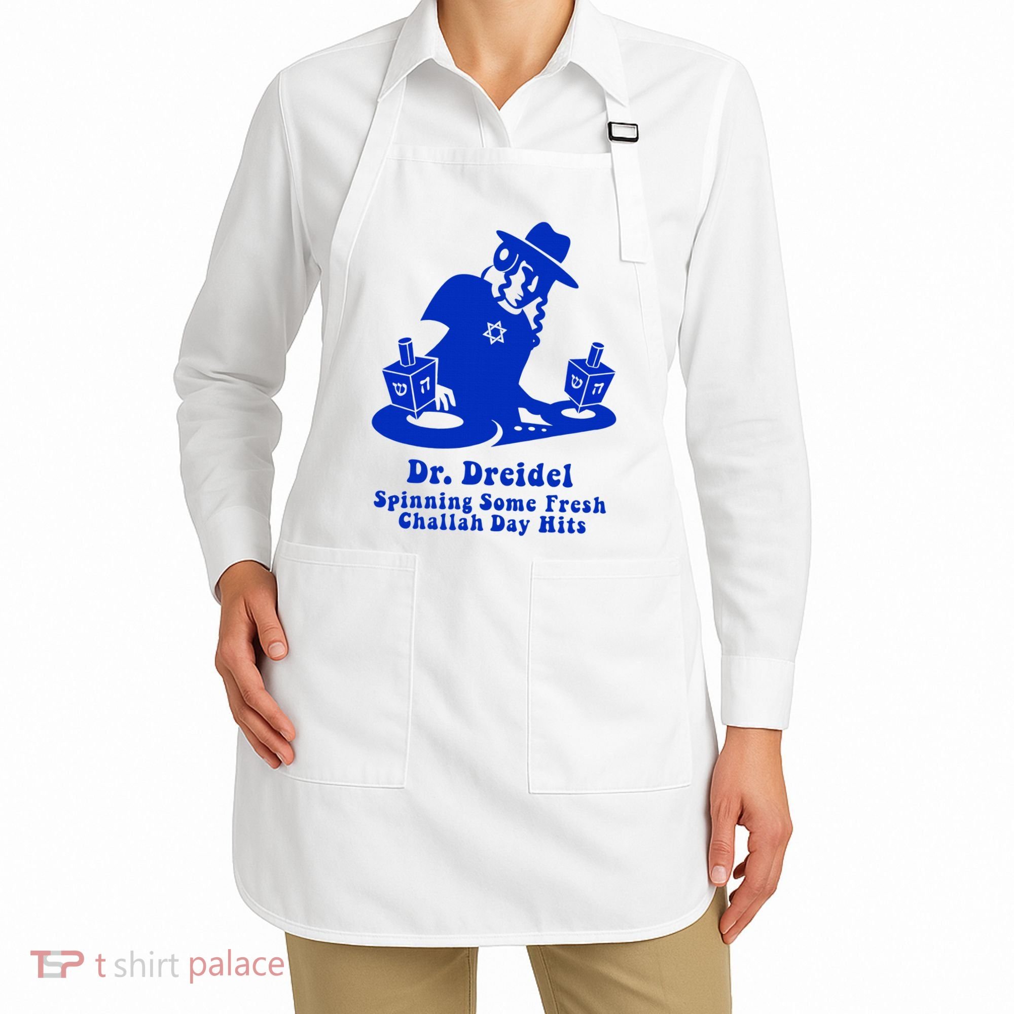 Funny Hanukkah Gift Chanukah DJ Dr. Dreidel Party  Apron