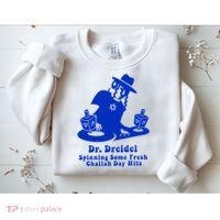 Funny Hanukkah Gift Chanukah DJ Dr. Dreidel Party  Sweatshirt thumb 2