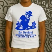 Funny Hanukkah Gift Chanukah DJ Dr. Dreidel Party  T-Shirt thumb 3