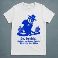 Funny Hanukkah Gift Chanukah DJ Dr. Dreidel Party  T-Shirt thumb 5